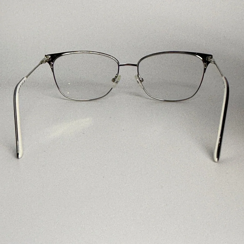 Calvin Klein CK18108 001 Eyeglasses Silver Black Cat‎ Eye Frames 52-15-135 22219
